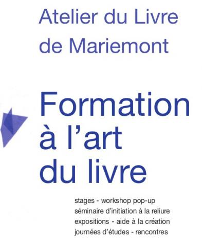 Programme 2012 Atelier du Livre Mariemont