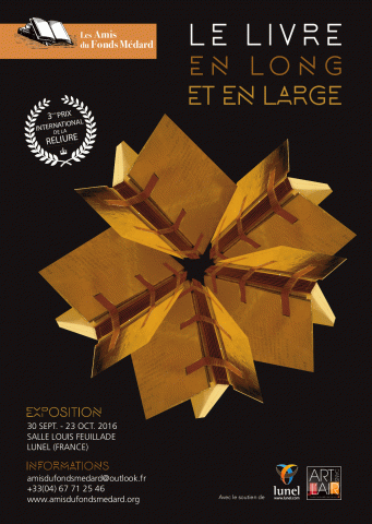                              Prix de Reliure 2016 « Le livre en long et en large »  LUNEL France