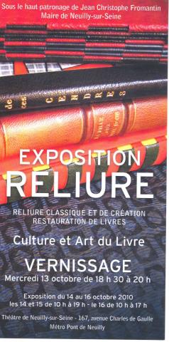 EXPOSITION RELIURE FRANCE - Paris