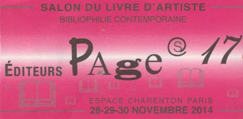 Page 17 Salon du livre d'artiste Paris (Fr)